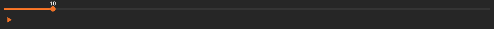 A playback bar with the scrubber part way through the run