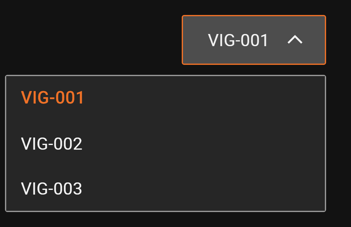 A realm dropdown open. The option names are set by the template.